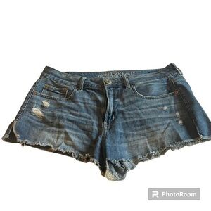 American Eagle Tom Girl Shortie denim Jean shorts